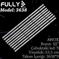 FULLY SET-3638 AWOX 55 INC 9  ADET (SET) TV LED BAR 1