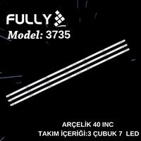 FULLY-SET-3735 BEKO, B40L 5845 4B, ARÇELİK, A40L 5846 4B, ALTUS AL40L 6925 4B, MS-L3729 V1 2019 TV LED BAR 2