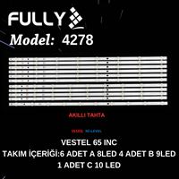 FULLY-SET-4278 VESTEL 65 INC JL.D65081330-078AS-M_V02 3010 2867 CA23 B: JL.D65091330-078AS-M_V02 3010 2868 CA23 C TV LED BAR 1