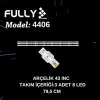 FULLY-SET-4406 ARÇELİK, A43A550B, GRUNDIG, 43GEF5900 LED BAR, 1