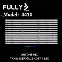 FULLY-SET-4410 DIJITSU, 65DG22000, PROFILO, 65PA525EG, ONVO, OV65F900, OV65F950 LED BAR 1