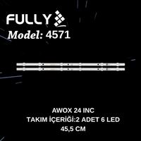 FULLY-SET-4571 AWOX 24 INC 2400STR LED BAR, PROFİLO 24PA200E , 3BL-M4544102-13W12, TV LED BAR 1