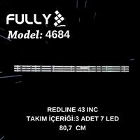 FULLY-SET-4684 REDLİNE 43 INC  M43 LEDBAR, M43, MSG-T430-R1-3030-WS08-07 1