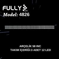 FULLY-SET-4826 GRUNDIG, 58GGU8935, 58GEU8915B, 58GEU8910B,A583030031298MERV1.0，SW58D12-ZC62AG-02E TV LED BAR 1