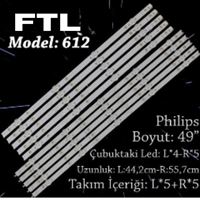 FTL SET-612 PHILIPS 49 INC 5R+5L ADET (SET) TV LED BAR 1