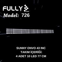 FULLY-SET-726 NM43250 SN43LEDA88/0227, OV42250,43DS1A, SB43250,MS-L4021  NPB12D770103BL041-001H, CY-42-4X10-0427, TV LED BAR 1