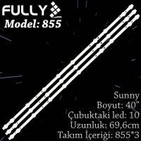 FULLY SET-855 SUNNY/POLARLİNE 40 INC 3  ADET (SET) TV LED BAR 1