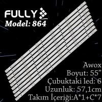 FULLY SET-864 AWOX 55 INC 8C+1A/8B+1A ADET (SET) TV LED BAR 1