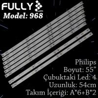 FULLY-SET-968 PHILIPS 55 INC 6A+2B ADET (SET) TV LED BAR 1