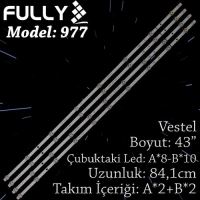 FULLY SET-977 VESTEL/JL 43 INC 2A+2B ADET (SET) TV LED BAR 1