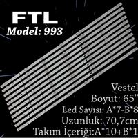 FTL SET-993 VESTEL 65 INC 10A+1B ADET (SET) TV LED BAR 1
