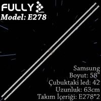 FULLY SET-ELED-278 SAMSUNG 58 INC 2  ADET (SET) TV LED BAR 1