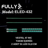 FULLY-ELED-432 VESTEL 47 INC 6922L-0068A, A47-LS-9378 , B47-LS-9378 TV LED BAR , VESTEL 47PF9090, TV LED BAR 1