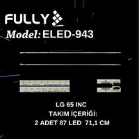 FULLY-ELED-943 LG 65UH5E-B LED BAR, 65 V19 SIGNAGE, 622L-0276A , 6916L3248A, LG 65UH5E-BJ.APDLLJP LED BAR , D650EQE(FJ)(A1) 1