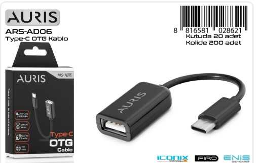 AURIS Type-C to Usb OTG Connecter 1