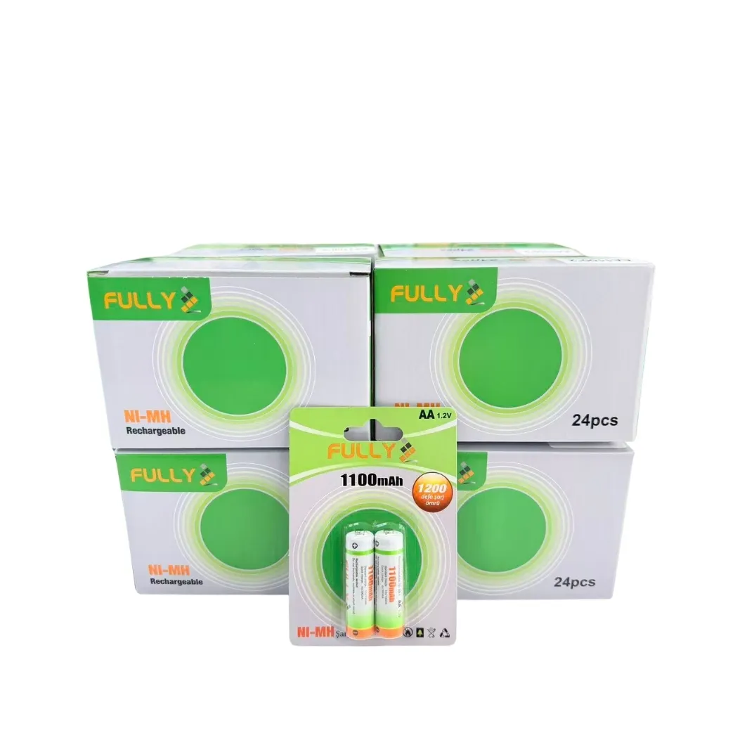 Fully 1.2V AA Şarjli 1100Ma 2'Li Blister Paket Kalem Pil 1