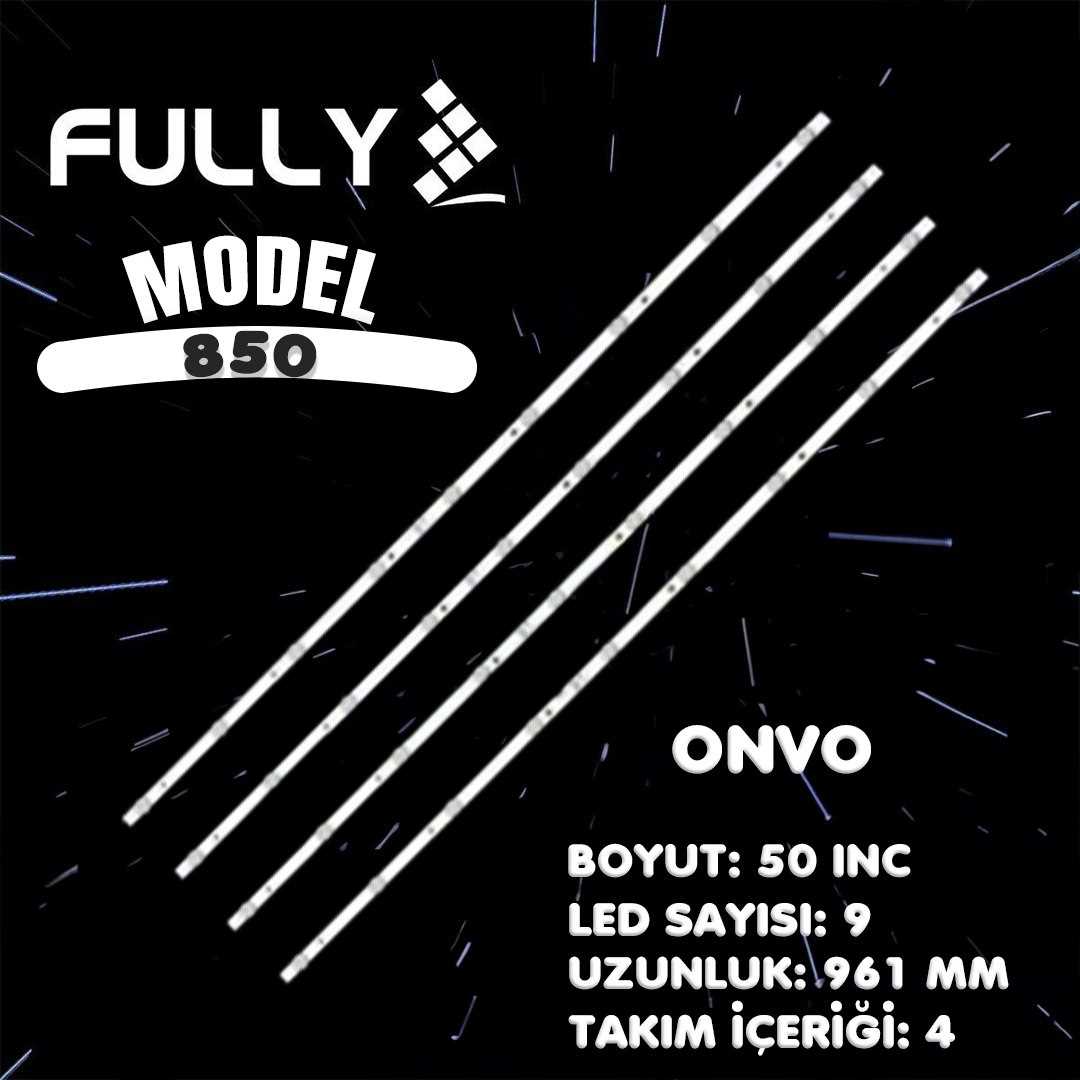 FULLY SET-850 NAVITECH ONVO 50 INC 4 ADET (SET) TV LED BAR 1