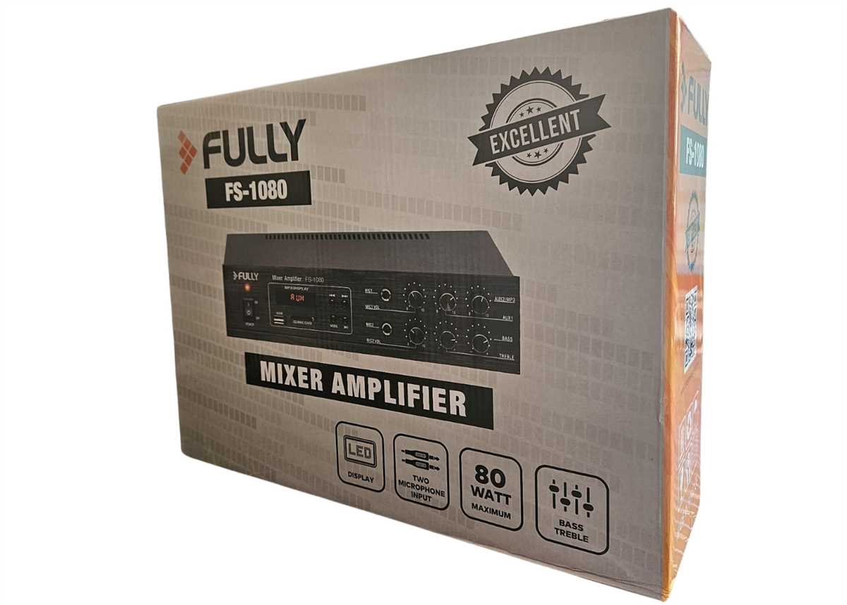 FS-1080 80W SESLENDİRME AMFİSİ 1