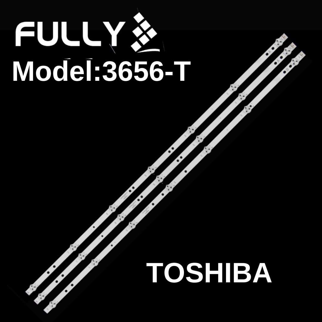 FULLY SET-3656 TOSHIBA 43 INC 2A+1B ADET (SET) TOSHIBA SOKETLİ TV LED BAR 1