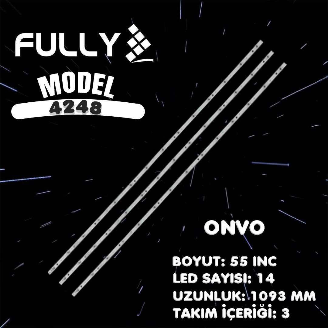 FULLY-SET-4248 ONVO 55 INC 3 ADET (SET) TV LED BAR 1