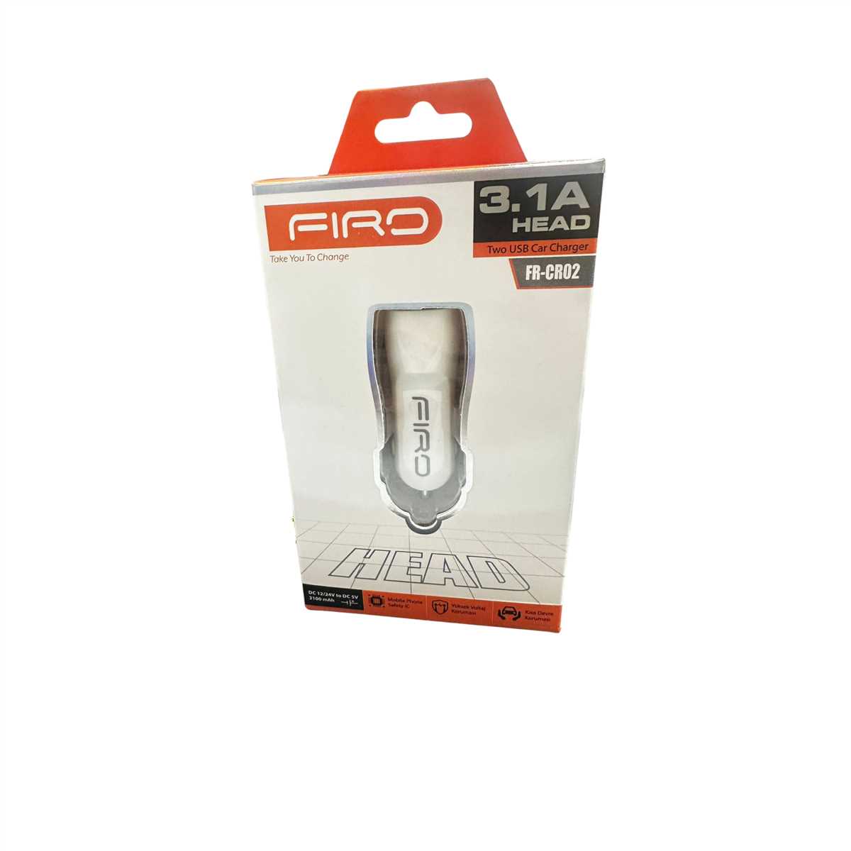 FIRO 31,A  FR-CR02 Oto Çakmaklı USB ŞARJ CİHAZI 1