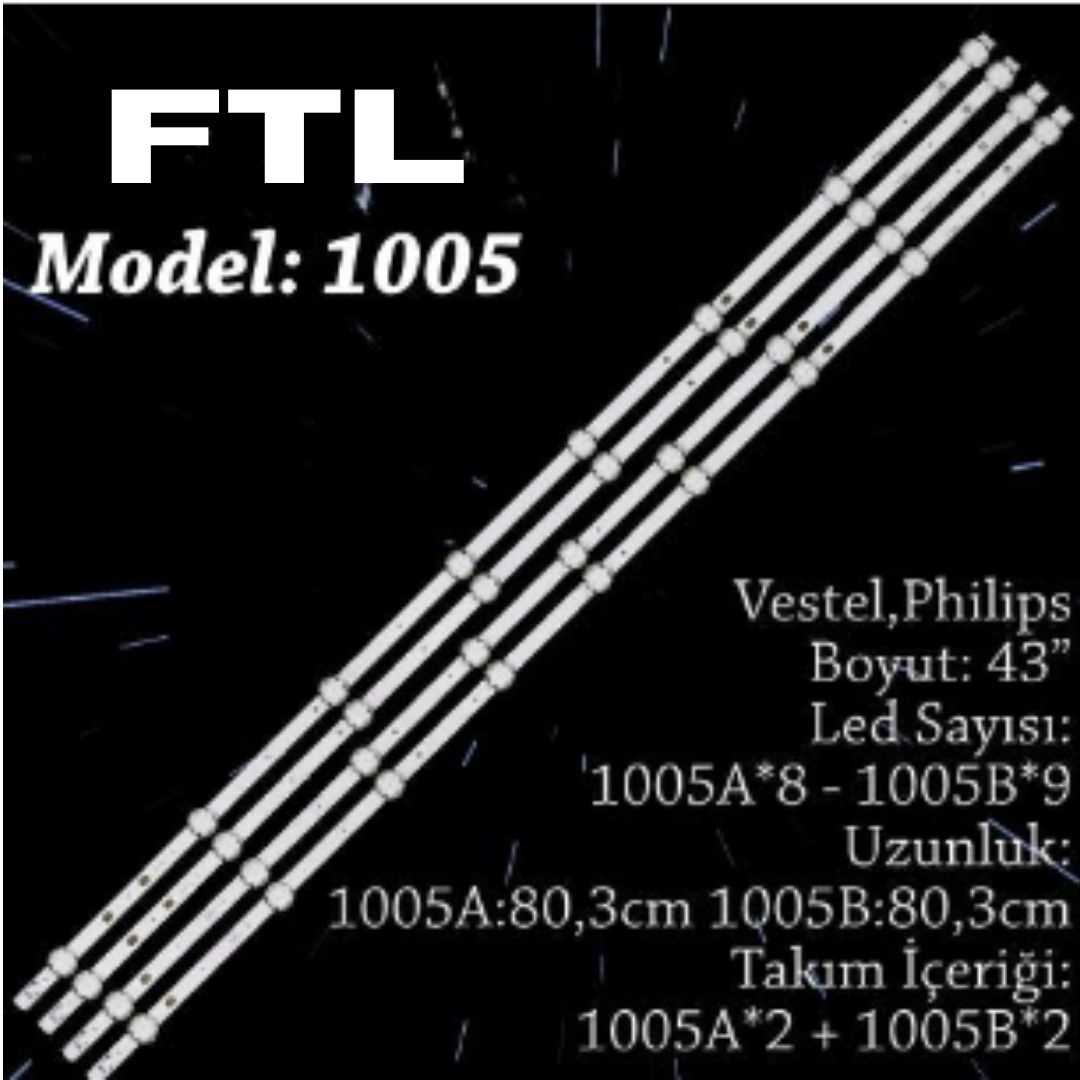 FTL 1005  VESTEL 43 INC 2A+2B ADET (SET) TV LED BAR 1