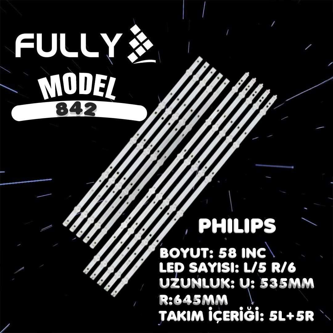 FTL SET-842  58PUS7805/12, 58PUS6203/12, 58PUS6504/12, 58PUF6013, LB58003 V0_01, LB58003 V1_01 TV LED BAR 1