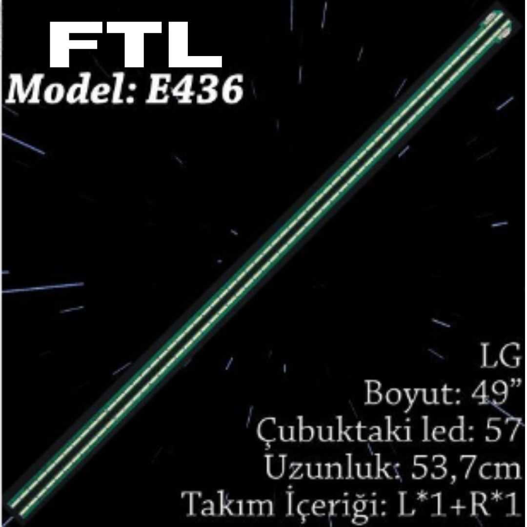 FTL ELED-436 LG 49 INC 1L+1R ADET (SET) TV LED BAR 1