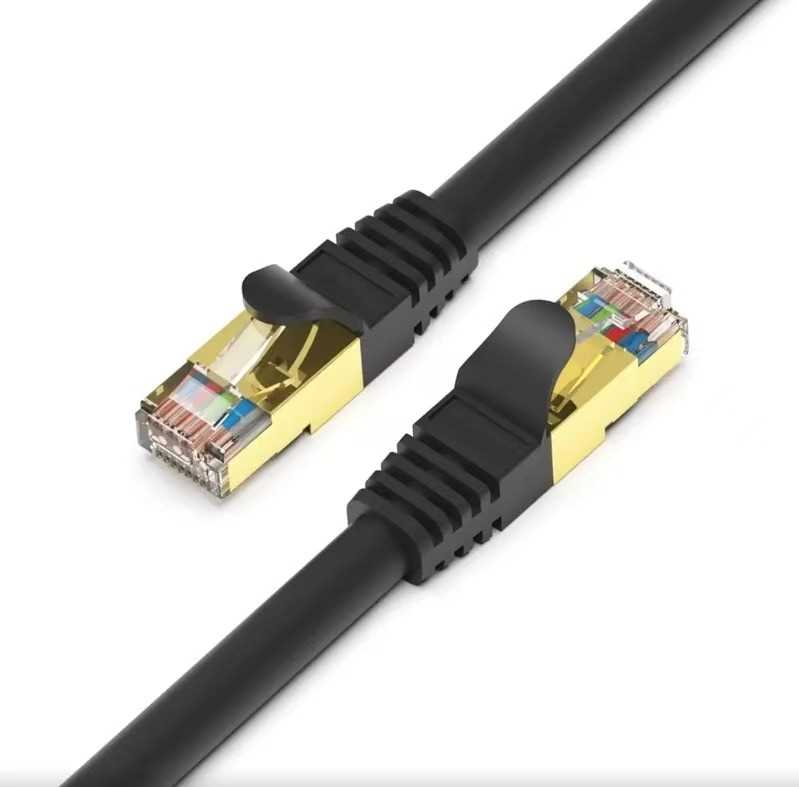 Cat7 Kablo 5 MT Siyah S/FTP RJ45 Ethernet 1