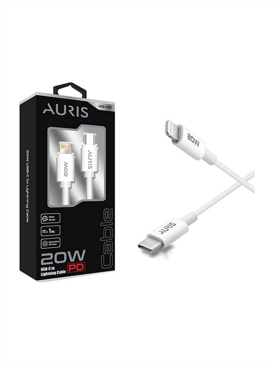 Aurıs CB19 Usb-C Lightning Kablo 20W 1