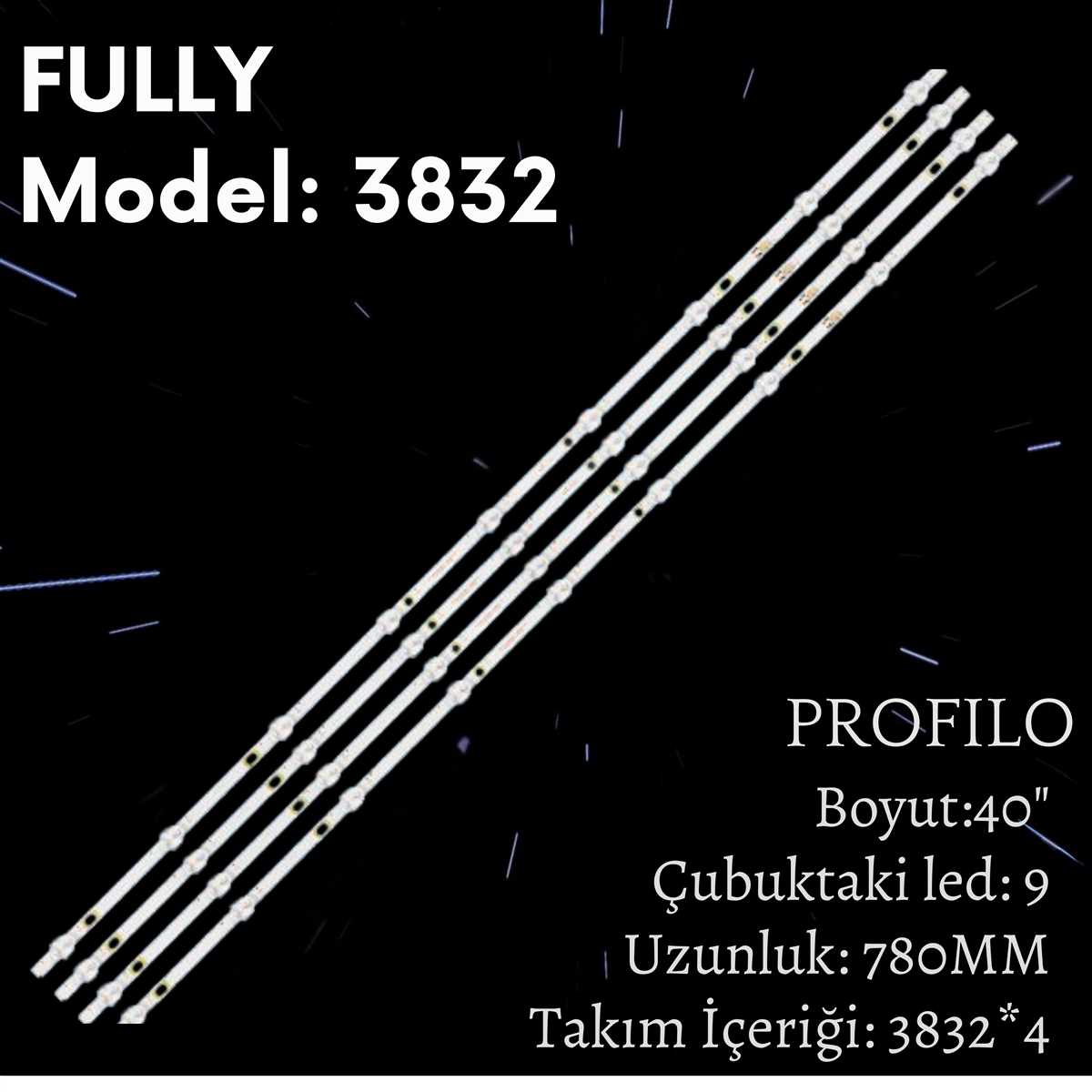 FULLY SET-3832 Profilo 40 INC 40PA300E, SJ.BK.D4000901-2835ES-M, 1.14.MD400014 210810, TV LED BAR 1