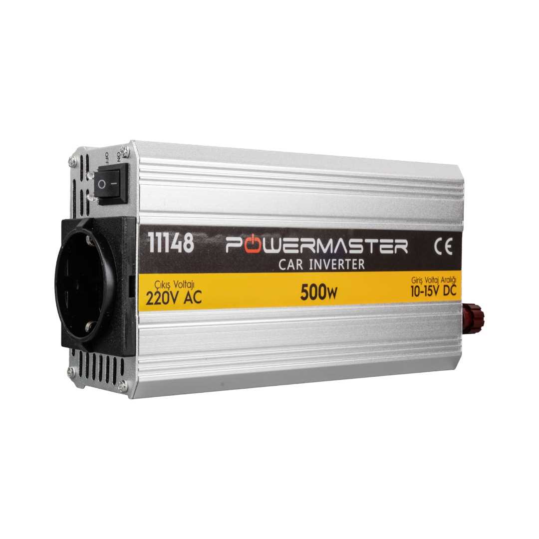 Powermaster PM-11148 12V 500W Modified Sinus İnverter 1