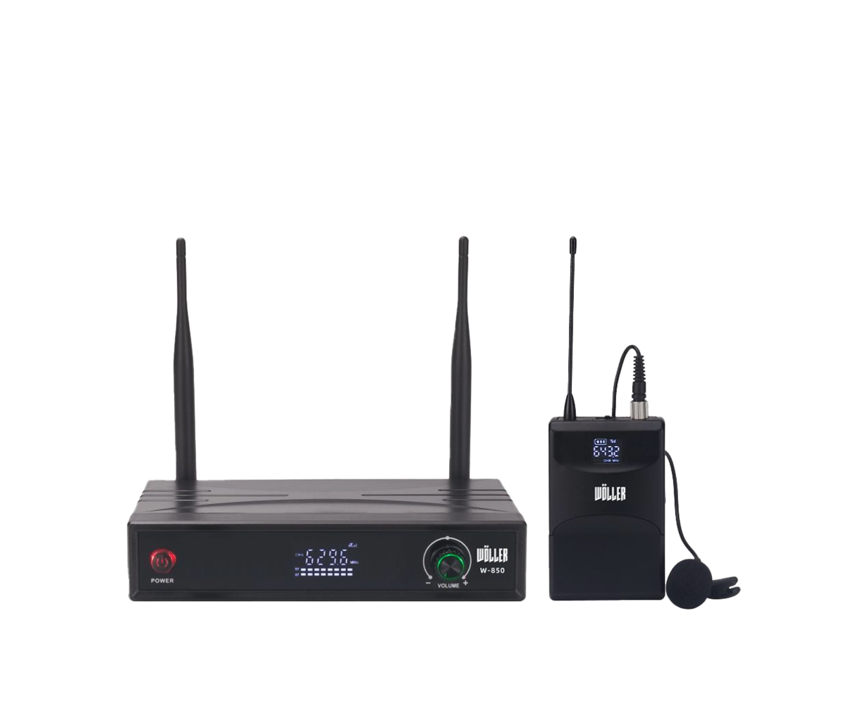 WÖLLER W-850Y TEK KANAL YAKA MIKROFONLU TELSİZ MİKROFONU 1