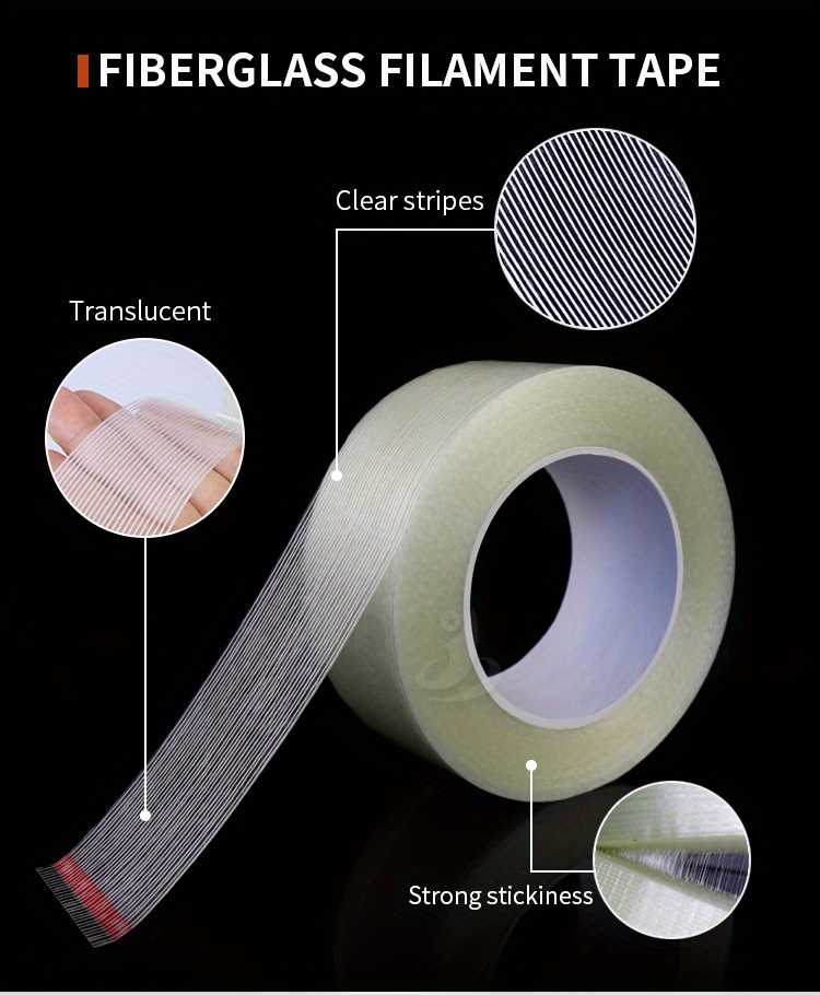 15 MM İpli Montaj Bantı - Lifli Flament Bant 50MT 1