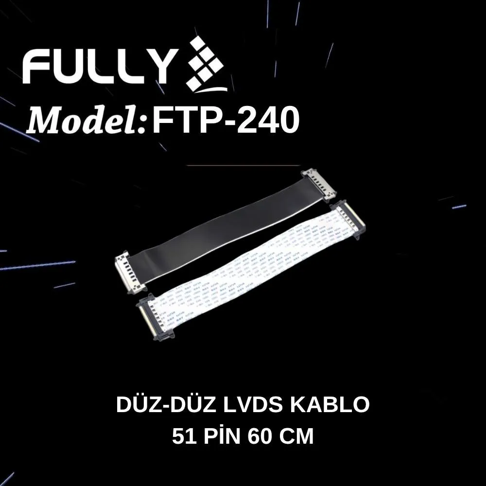 51 PİN 60 CM DÜZ-DÜZ LVDS KABLO 1