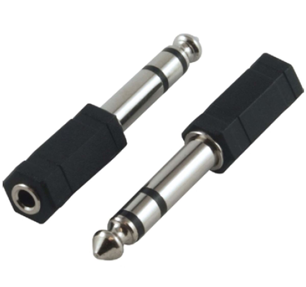 3.5 mm Stereo Dişi 6.3 mm Stereo Erkek Dönüştürücü Plastik Jak 1