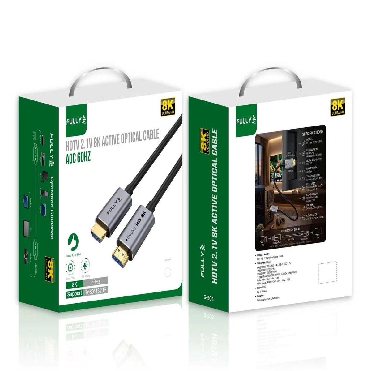 HDMI Kablo 8K  Fiber 15 Mt 1