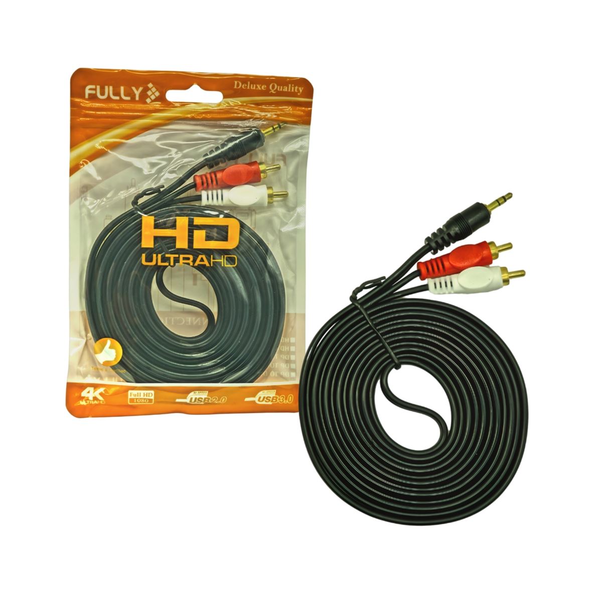 2 Rca 3.5mm Stereo 3 mt Kablo 1
