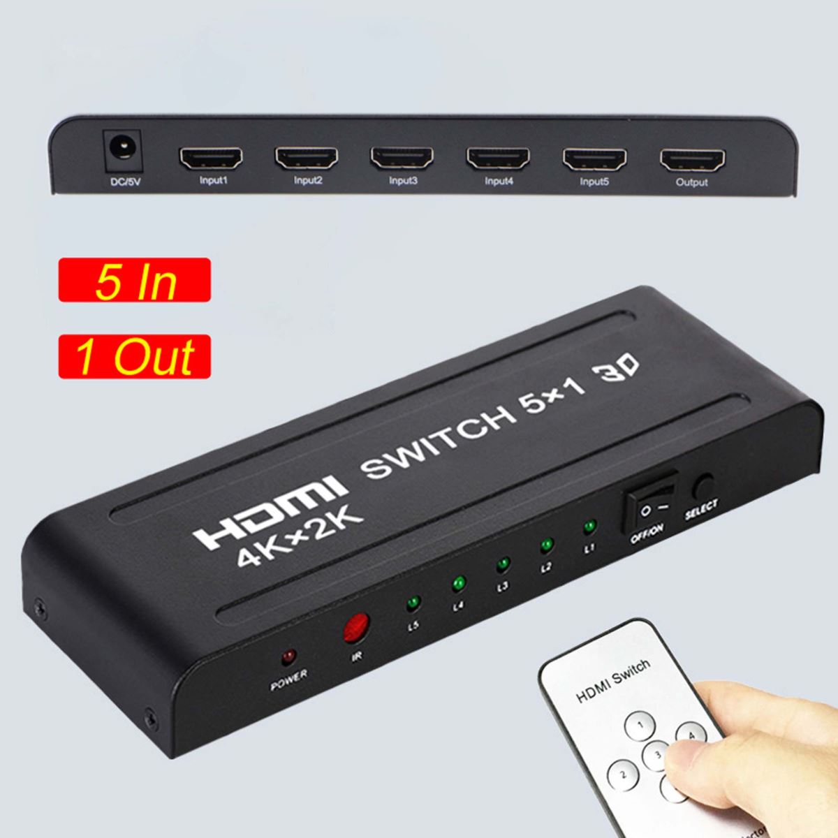 Hdmi Switch 5 Port 1