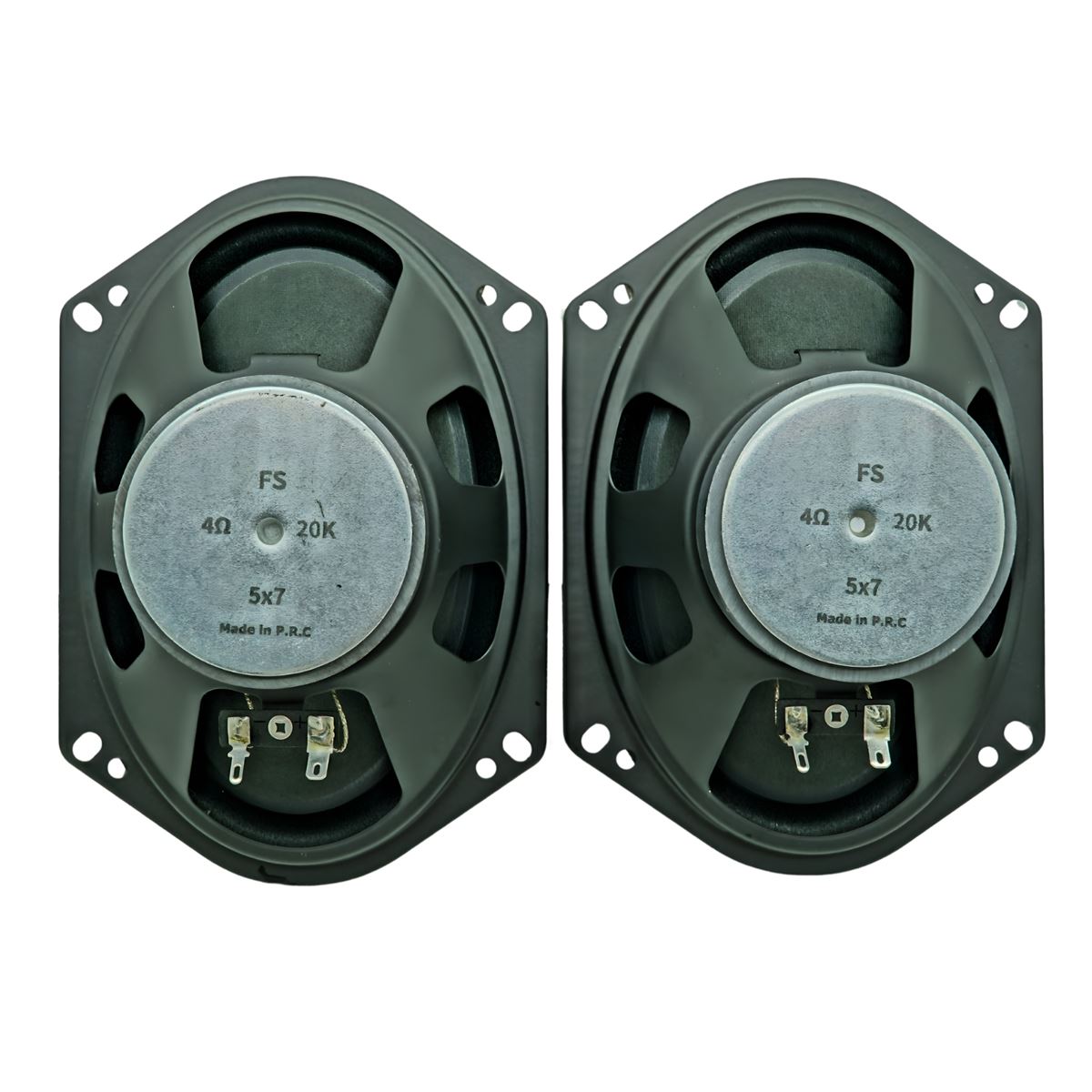 Fullsound 5x7 cm Oval 300w Araç Kapı Hoparlörü 2'li Takım Ford Fiat Uyumlu Oto Hoparlör 1