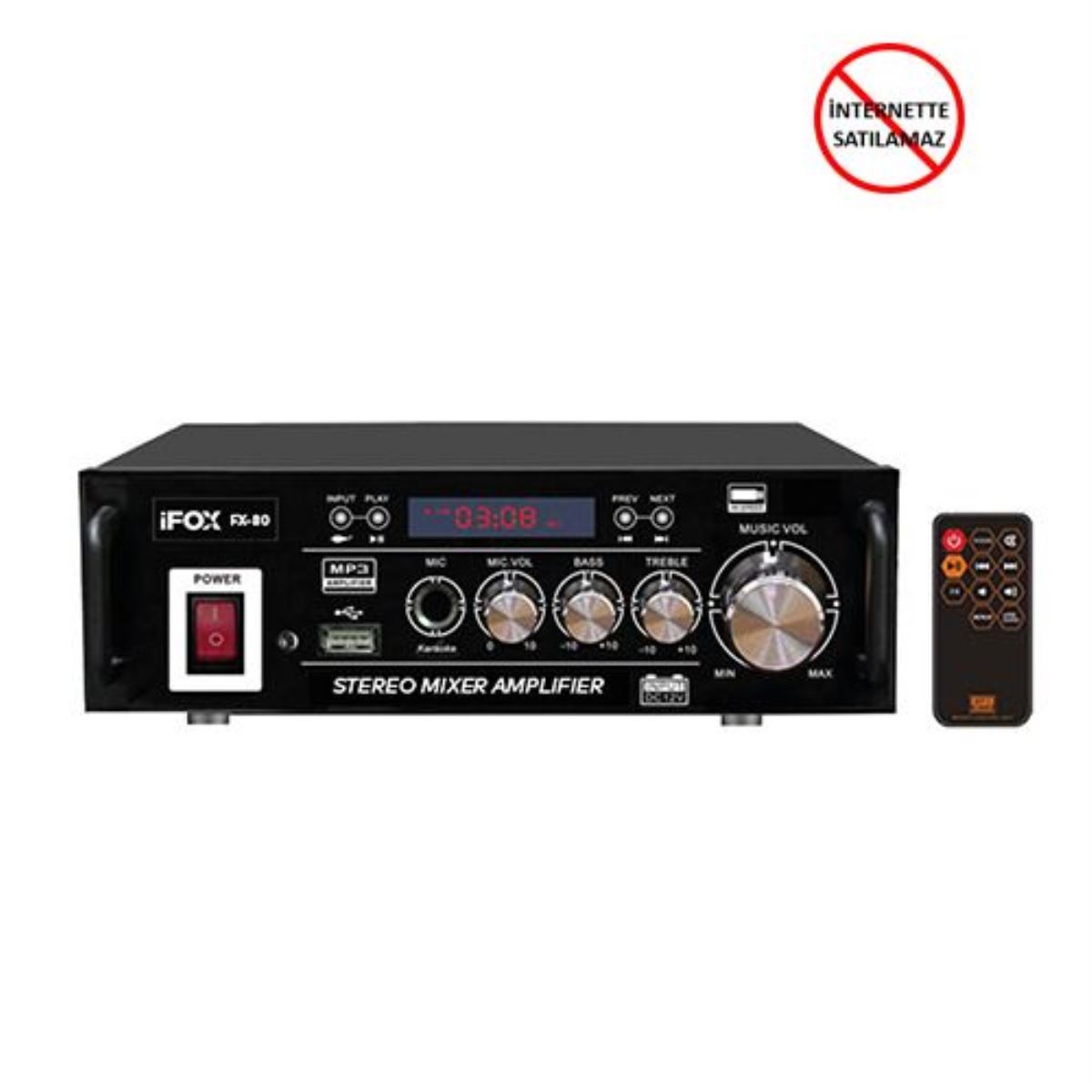 İFOX FX-80 80 Watt Stereo Amfi 1