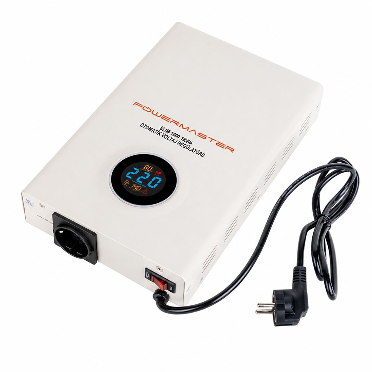 7002 POWERMASTER SLIM-1000 OTOMATİK 1000 WATT KOMBİ VOLTAJ REGÜLATÖRÜ 1