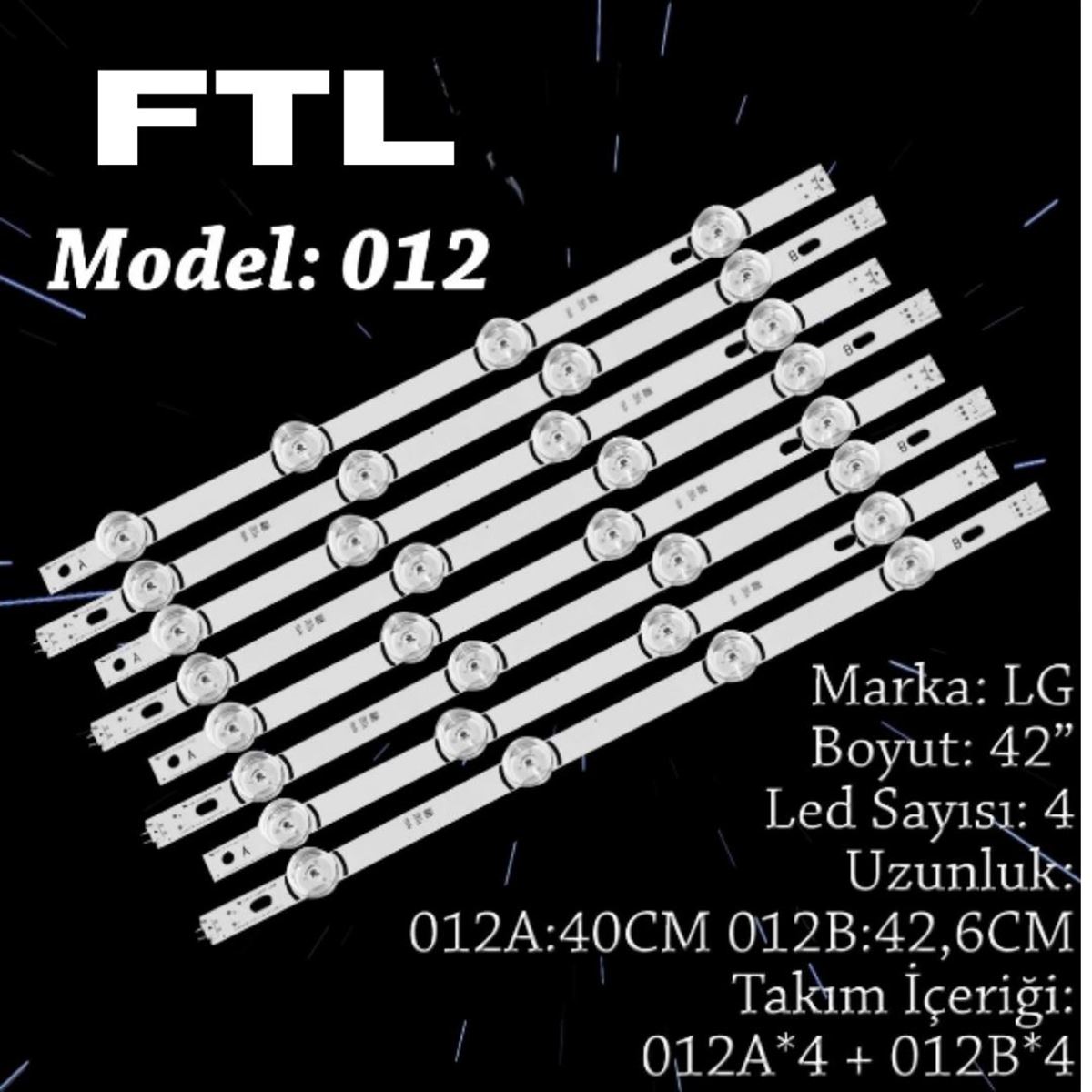 FTL SET-012 LG 42 INC 4 ADET (SET) TV LED BAR 1