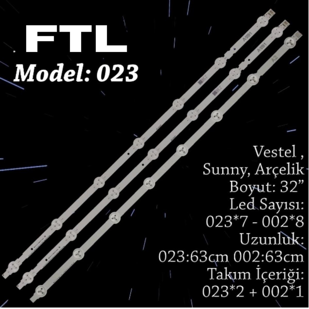 FTL SET-023 VESTEL 32 INC A1+B1+A1 ADET (SET) TV LED BAR 1