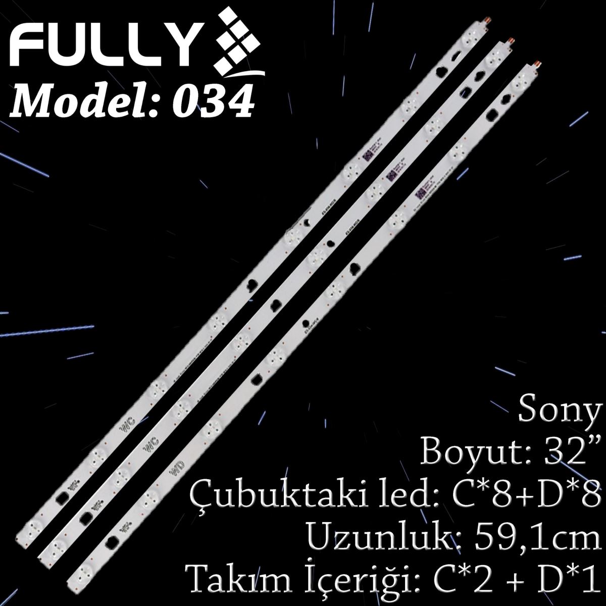 FULLY SET-034 LG 32 INC 2WC+1WD ADET (SET) TV LED BAR 1