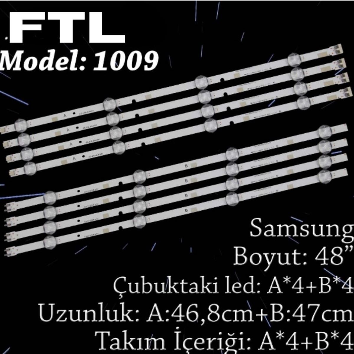 FTL SET-1009 SAMSUNG 48 INC 4A+4B ADET (SET) TV LED BAR 1