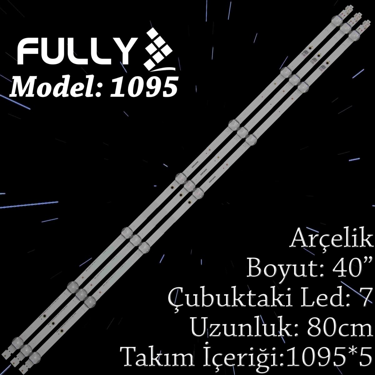 FULLY SET-1095 SAMSUNG 40 INC 3  ADET (SET) TV LED BAR 1