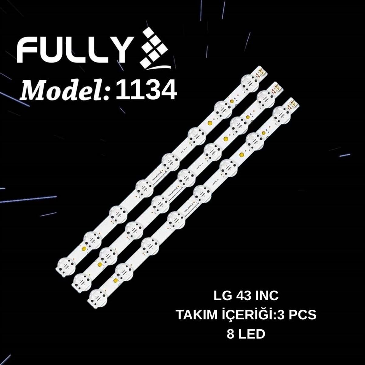 FULLY-SET-1134  Lg 43UK6500AUA EAV63992501, 43UK65, 43UK65(LGD)_8LED_SVL430A62_REV1.0_171201 TV LED BAR 1