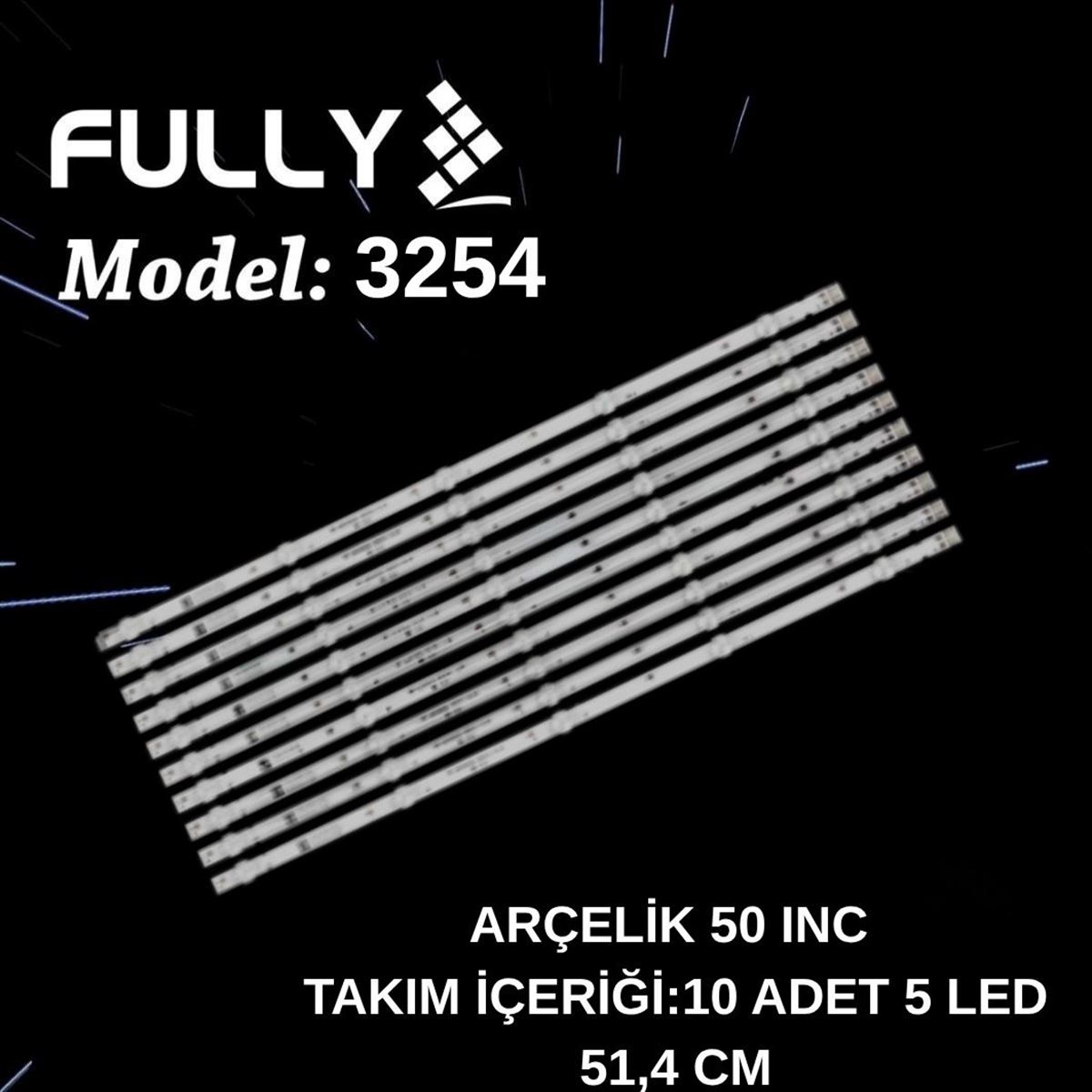 FULLY-SET-3254 ARÇELİK 50 INC A50L 8870 5S, A50L8870, BEKO B50L8870, GRUNDIG 50GCU8905B, JL.D50051235-202AS-M TV LED BAR 1