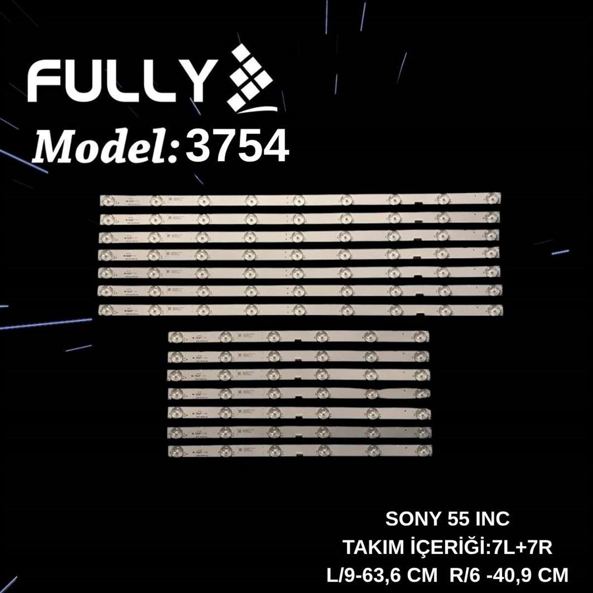 FULLY-SET-3754 KD-55XE9005 TV LED BAR, SBT55, A2187580A, YD7S550DND01B, 55039D715SN0L, 55039D715SN0R, TV LED BAR 1